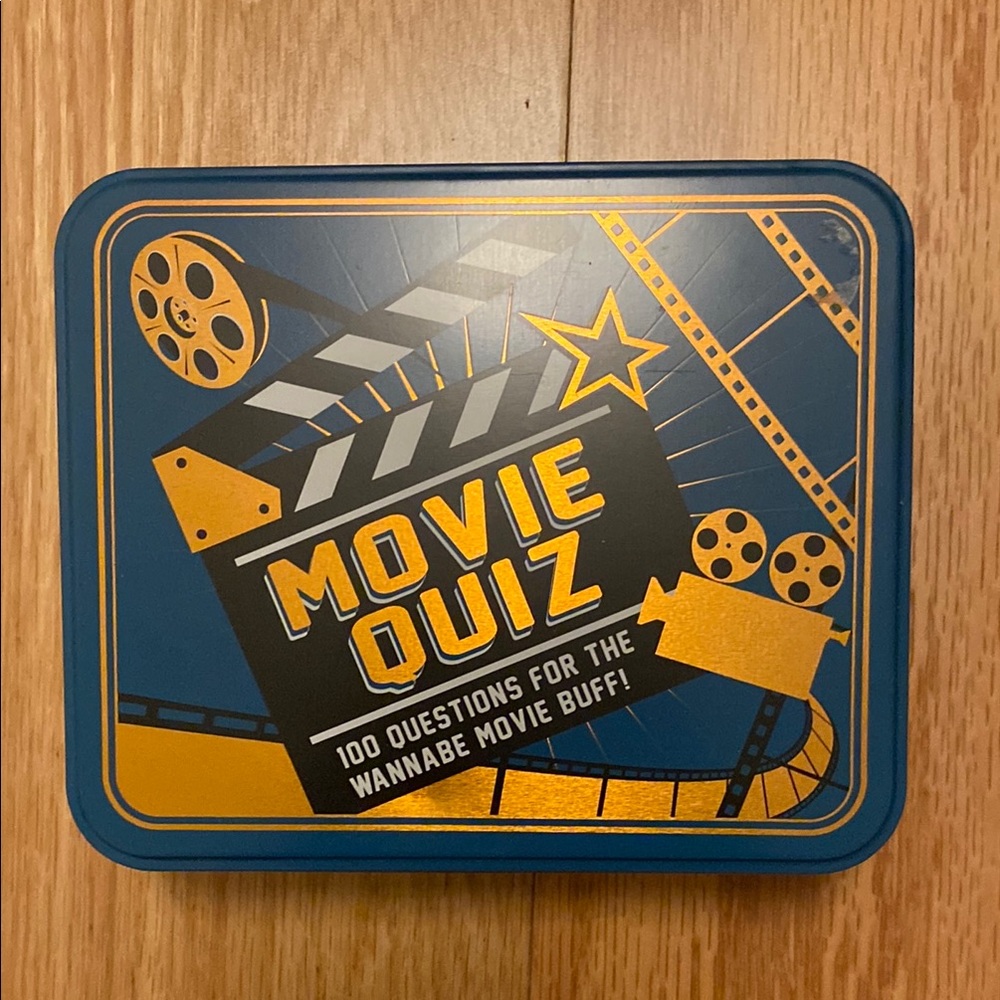 Movie Quiz Game Tin Box